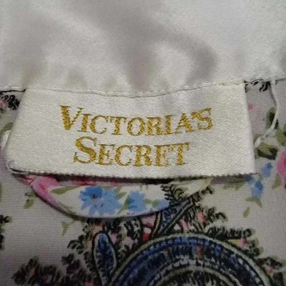 Vintage 90s Victoria’s Secret Gold Label Floral Paisley Kimono Robe - Picture 4 of 6